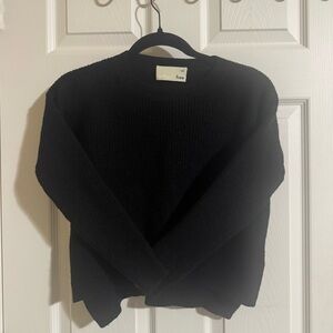 Aritzia Wilfred Free Black Knit Sweater
